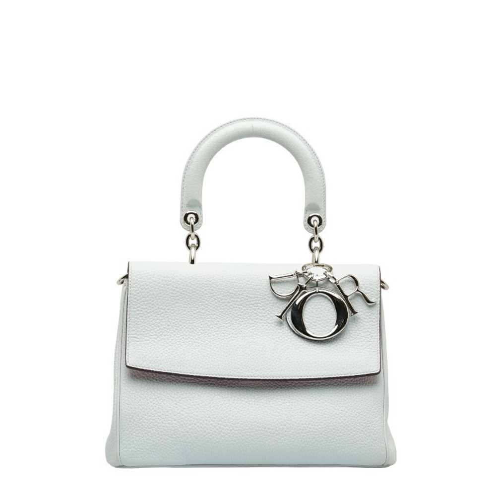 Dior B Dior Shoulder Bag Ice Blue Leather